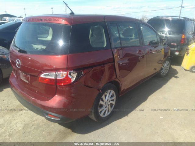 JM1CW2BLXC0103106 - 2012 MAZDA 5  Burgundy photo 4