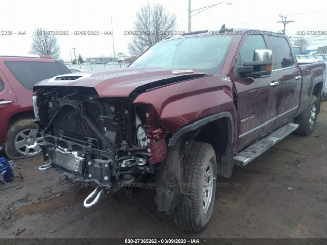 1GT42XCY6HF109271 - 2017 GMC SIERRA K3500 SLT Burgundy photo 2