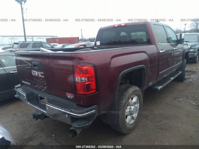 1GT42XCY6HF109271 - 2017 GMC SIERRA K3500 SLT Burgundy photo 4