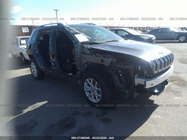 1C4PJMCS1GW163036 - 2016 JEEP CHEROKEE LATITUDE Gray photo 1