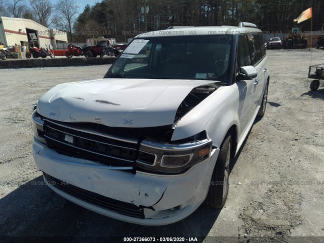 2FMHK6DT6KBA16883 - 2019 FORD FLEX LIMITED White photo 2