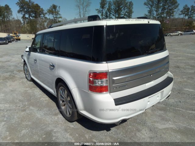 2FMHK6DT6KBA16883 - 2019 FORD FLEX LIMITED White photo 3