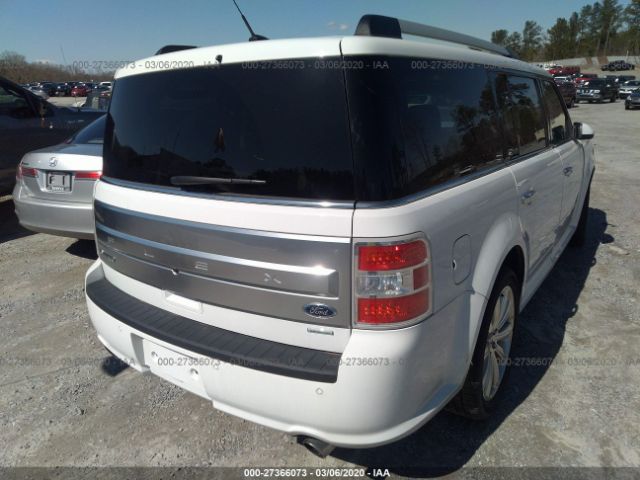 2FMHK6DT6KBA16883 - 2019 FORD FLEX LIMITED White photo 4