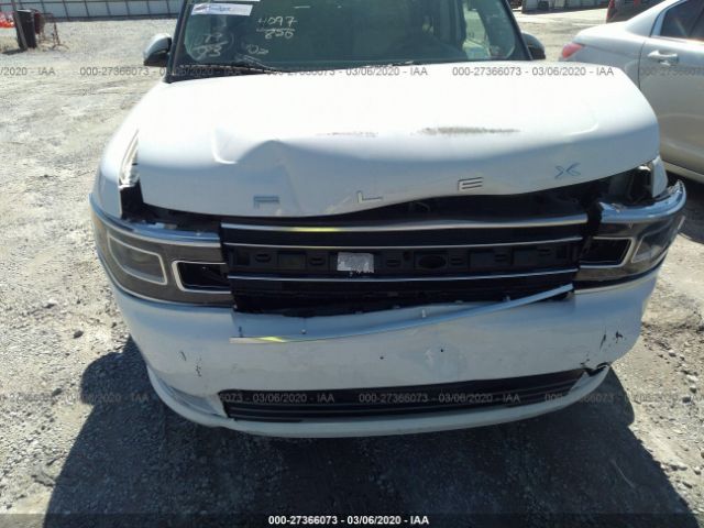 2FMHK6DT6KBA16883 - 2019 FORD FLEX LIMITED White photo 6