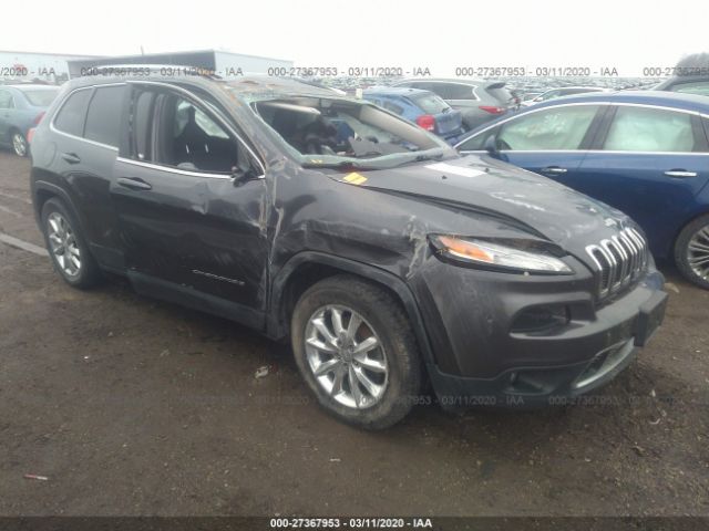 1C4PJMDB9FW736553 - 2015 JEEP CHEROKEE LIMITED Gray photo 1