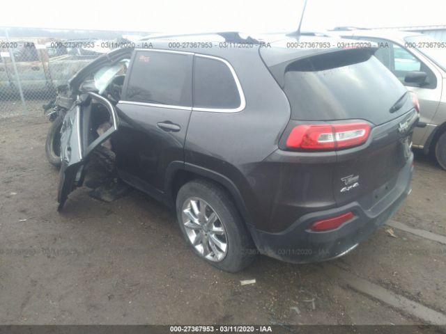 1C4PJMDB9FW736553 - 2015 JEEP CHEROKEE LIMITED Gray photo 3