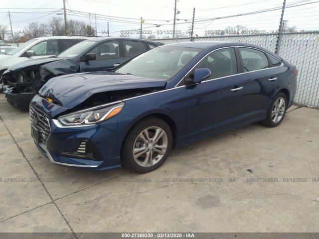 5NPE34AF5JH643925 - 2018 HYUNDAI SONATA SPORT/LIMITED Blue photo 2