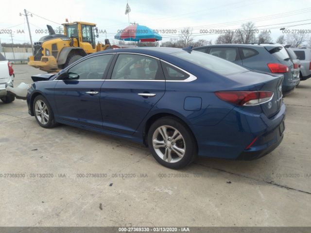 5NPE34AF5JH643925 - 2018 HYUNDAI SONATA SPORT/LIMITED Blue photo 3