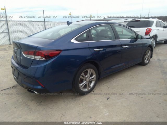 5NPE34AF5JH643925 - 2018 HYUNDAI SONATA SPORT/LIMITED Blue photo 4