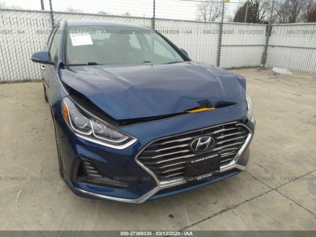 5NPE34AF5JH643925 - 2018 HYUNDAI SONATA SPORT/LIMITED Blue photo 6