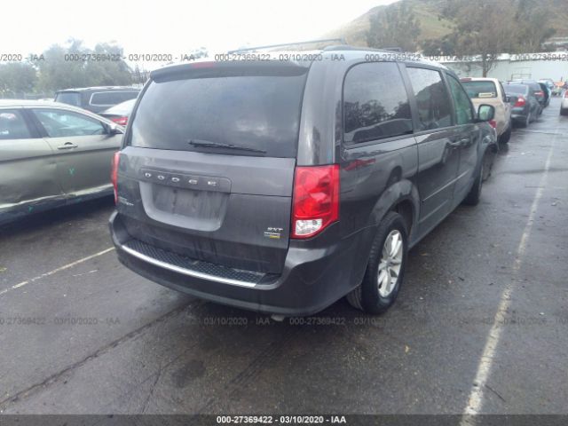 2C4RDGCG1GR275504 - 2016 DODGE GRAND CARAVAN SXT Gray photo 4