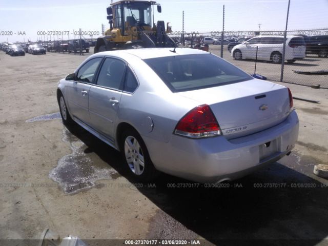 2G1WB5E35F1118474 - 2015 CHEVROLET IMPALA LIMITED LT Silver photo 3