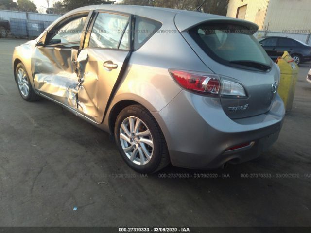 JM1BL1L82C1553321 - 2012 MAZDA 3 I Silver photo 3