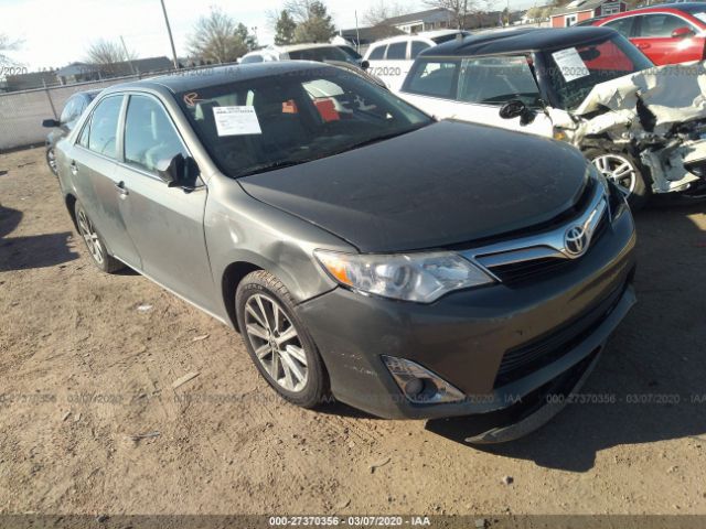 4T1BK1FK0CU506745 - 2012 TOYOTA CAMRY SE/XLE Gray photo 1