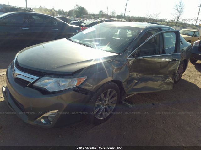 4T1BK1FK0CU506745 - 2012 TOYOTA CAMRY SE/XLE Gray photo 2