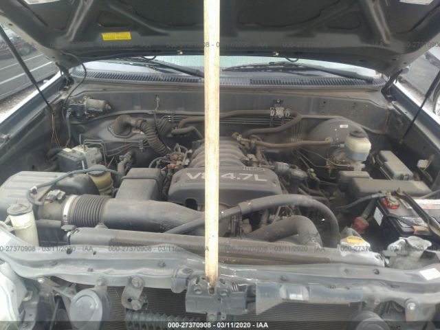 5TBET34155S472757 - 2005 TOYOTA TUNDRA DOUBLE CAB SR5 Gray photo 10