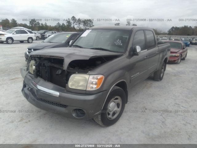 5TBET34155S472757 - 2005 TOYOTA TUNDRA DOUBLE CAB SR5 Gray photo 2