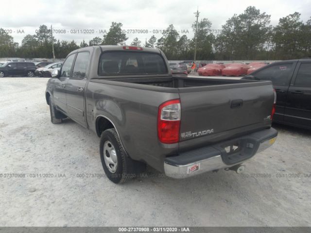 5TBET34155S472757 - 2005 TOYOTA TUNDRA DOUBLE CAB SR5 Gray photo 3