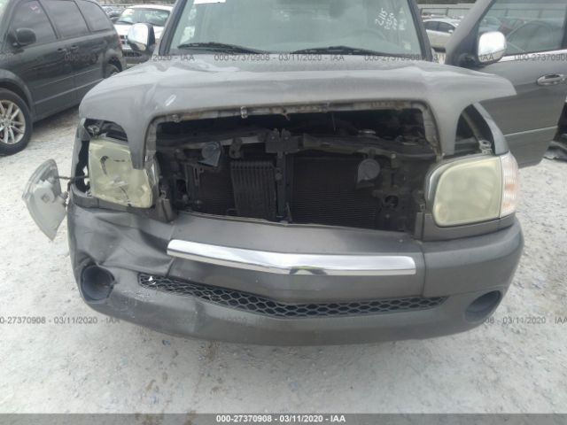5TBET34155S472757 - 2005 TOYOTA TUNDRA DOUBLE CAB SR5 Gray photo 6