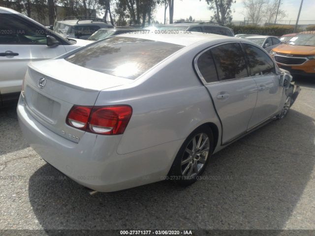 JTHBH96S365027623 - 2006 LEXUS GS 300 White photo 4