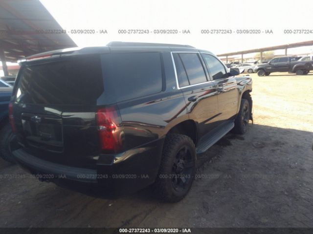 1GNSCBKC6FR546736 - 2015 CHEVROLET TAHOE C1500 LT Black photo 4