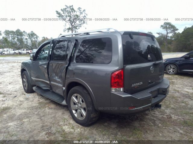 5N1BA0NF1DN611842 - 2013 NISSAN ARMADA PLATINUM Gray photo 3