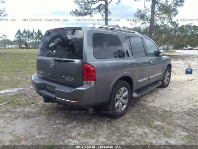 5N1BA0NF1DN611842 - 2013 NISSAN ARMADA PLATINUM Gray photo 4