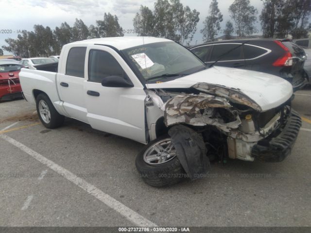 1D7RE3GP4BS714076 - 2011 DODGE DAKOTA SLT White photo 1