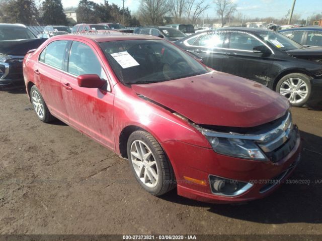 3FAHP0JG5BR259215 - 2011 FORD FUSION SEL Red photo 1