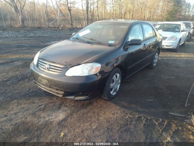 2T1BR32E63C018277 - 2003 TOYOTA COROLLA CE/LE/S Black photo 2