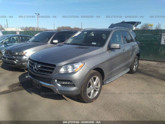 4JGDA5HB5FA616549 - 2015 MERCEDES-BENZ ML 350 4MATIC Silver photo 2