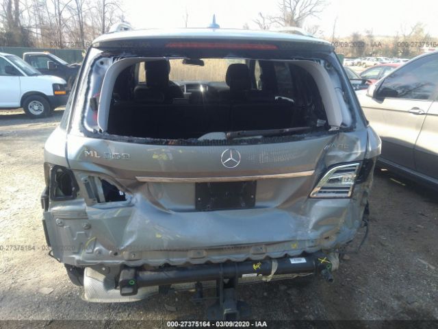 4JGDA5HB5FA616549 - 2015 MERCEDES-BENZ ML 350 4MATIC Silver photo 6