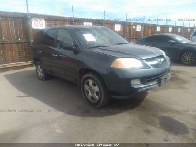 2HNYD18256H514525 - 2006 ACURA MDX  Blue photo 1