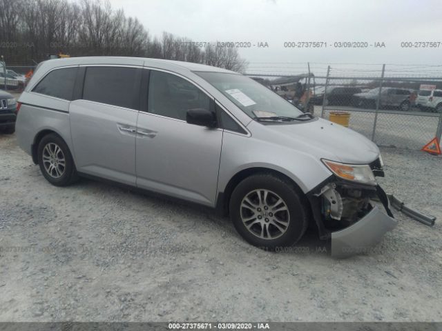 5FNRL5H47BB019278 - 2011 HONDA ODYSSEY EX Silver photo 1