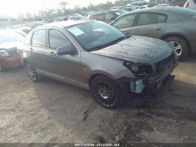 1FAHP3GN1BW153736 - 2011 FORD FOCUS SES Gray photo 1