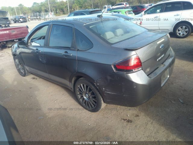 1FAHP3GN1BW153736 - 2011 FORD FOCUS SES Gray photo 3