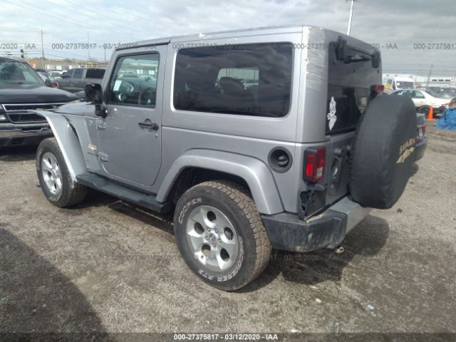 1C4AJWBG2FL770688 - 2015 JEEP WRANGLER SAHARA Silver photo 3