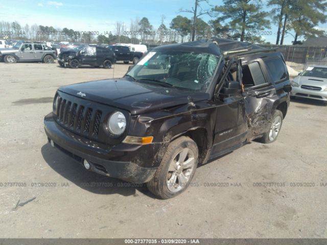 1C4NJPFB9ED799569 - 2014 JEEP PATRIOT LATITUDE Maroon photo 2