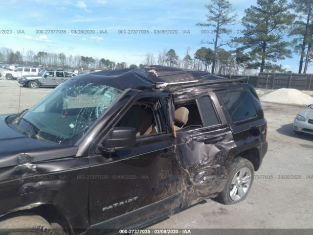 1C4NJPFB9ED799569 - 2014 JEEP PATRIOT LATITUDE Maroon photo 6