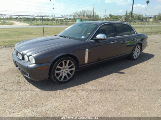 SAJWA82B28SH23339 - 2008 JAGUAR XJ VANDEN PLAS Gray photo 2