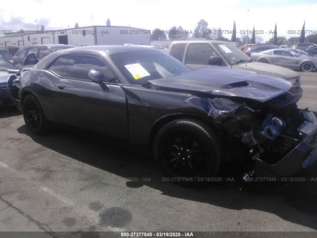 2C3CDZAG9GH120374 - 2016 DODGE CHALLENGER SXT Gray photo 1