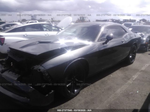 2C3CDZAG9GH120374 - 2016 DODGE CHALLENGER SXT Gray photo 2