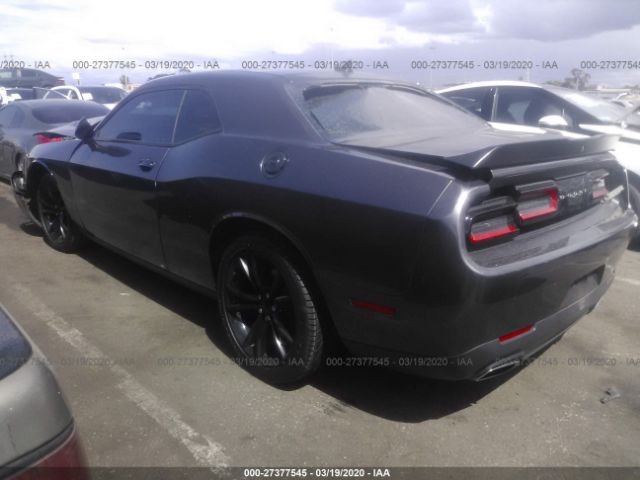 2C3CDZAG9GH120374 - 2016 DODGE CHALLENGER SXT Gray photo 3