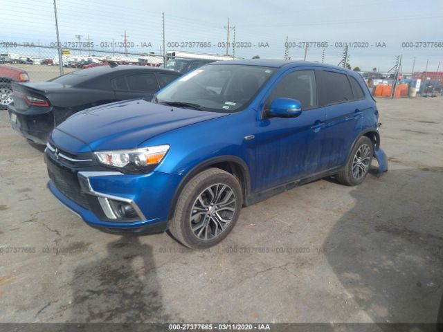 JA4AP4AUXKU027740 - 2019 MITSUBISHI OUTLANDER SPORT SE/GT Blue photo 2