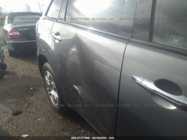 2HNYD28259H509738 - 2009 ACURA MDX  Gray photo 6