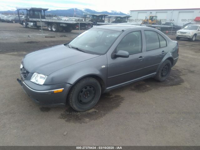 3VWSK69M44M117074 - 2004 VOLKSWAGEN JETTA GLS Gray photo 2