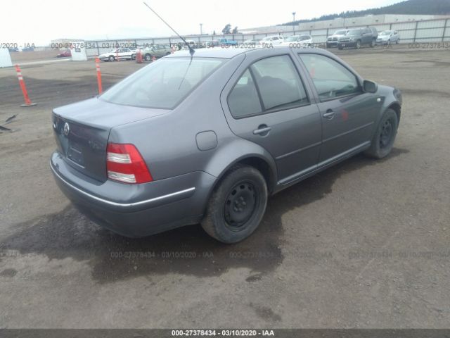 3VWSK69M44M117074 - 2004 VOLKSWAGEN JETTA GLS Gray photo 4