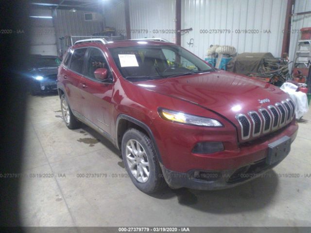 1C4PJMCSXFW750012 - 2015 JEEP CHEROKEE LATITUDE Red photo 1