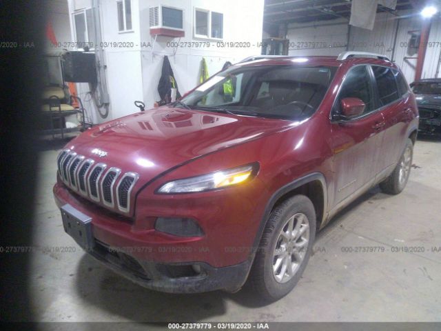 1C4PJMCSXFW750012 - 2015 JEEP CHEROKEE LATITUDE Red photo 2