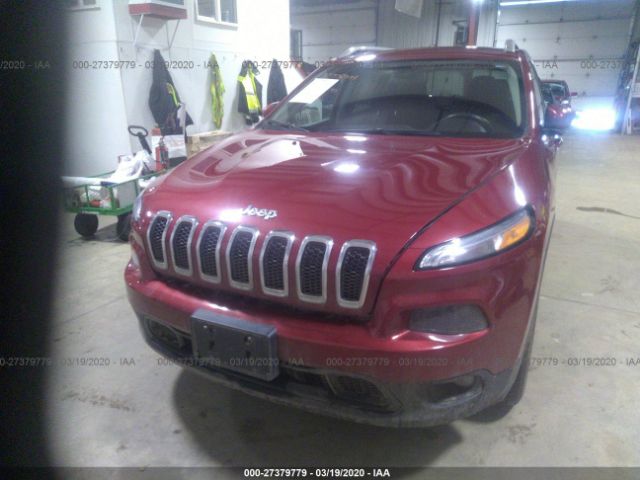 1C4PJMCSXFW750012 - 2015 JEEP CHEROKEE LATITUDE Red photo 6